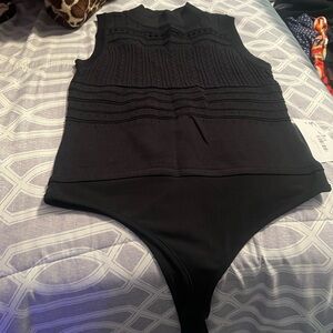 Black bodysuit women  One Piece
